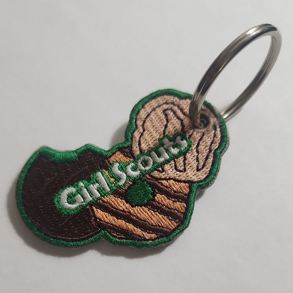 NWOT Rare Girl Scouts Cookie Keychain